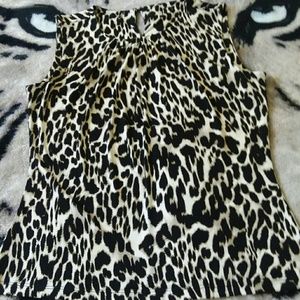 Leopard Print Dress Top